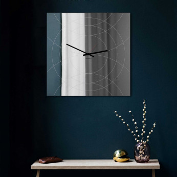 Design Object Orologio da parete in metallo specchiato in stile moderno "SPECCHIO NARCISO" 