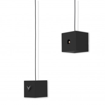 Progetti Orologio da parete di design a pendolo con cucù "Tutu"