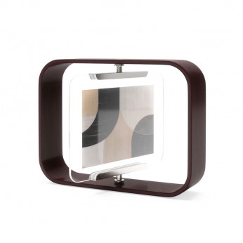 Umbra Portafoto in legno con cornice bifacciale dal design moderno piccolo Bellwood