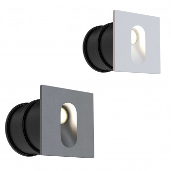 Maytoni Faretti da incasso a LED con struttura in alluminio quadrata in stile moderno Via Urbana