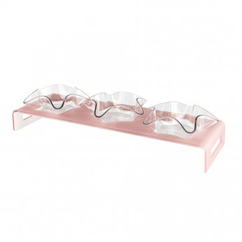 Vesta Antipastiera rettangolare con 3 ciotole dal design elegante Happy
