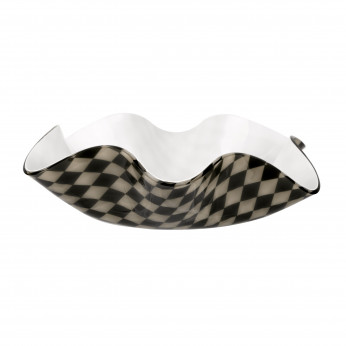 Vesta Centrotavola medio in plexiglass dal design moderno decoro Foulard Soft
