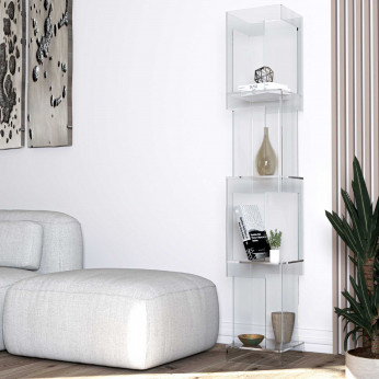 Vesta Libreria da terra grande in stile moderno in plexiglass 432 Collection