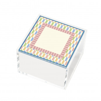 Vesta Portagioie quadrato piccolo in plexiglass con coperchio Happy Beaty