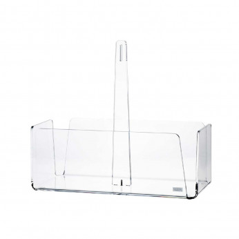 Vesta Portapiatti verticale in plexiglass moderno per piatti di plastica o carta Like Water