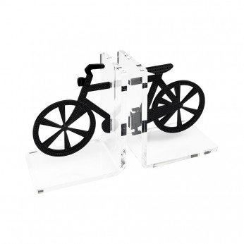 Vesta Reggilibri set 2pz con struttura in plexiglass dalle linea moderna Bicicletta
