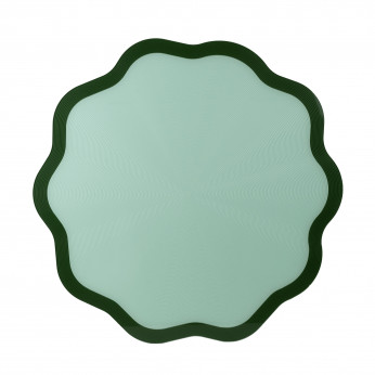 Vesta Set 2 pezzi Sottopiatti in PMMA dal design moderno a forma di fiore Decor