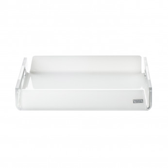Vesta Vassoio quadrato mini in plexiglass dal design moderno ed elegante Like Water