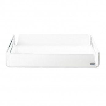 Vesta Vassoio quadrato piccolo in plexiglass dal design moderno ed elegante Like Water