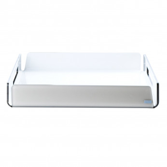 Vesta Vassoio quadrato piccolo in plexiglass dal design moderno ed elegante Like Water