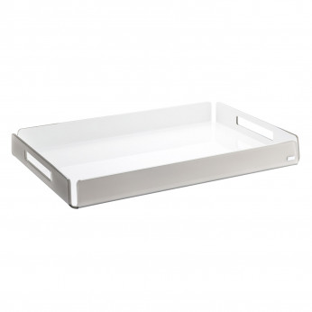 Vesta Vassoio rettangolare grande in plexiglass dal design moderno ed elegante Like Water