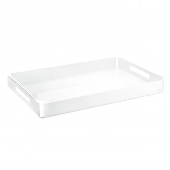 Vesta Vassoio rettangolare grande in plexiglass dal design moderno ed elegante Like Water