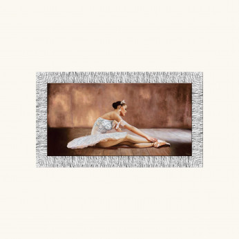 Artitalia Stampa a tema figurativo con cornice argentata dettagli glitterati 156x86