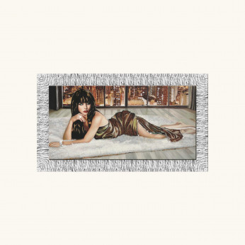 Artitalia Quadro moderno con cornice argento figurativo glitter strass e brillanti 