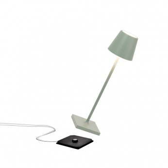 Zafferano Lampada da tavolo LED dimmerabile e ricaricabile "Poldina Micro" Poldina