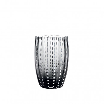 Zafferano Set 2 pezzi bicchieri per acqua in vetro dal design moderno Perle