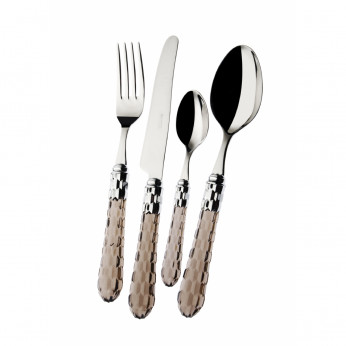 Bugatti Set di posate 24pz con ghiera cromata collezione "Cristallo"