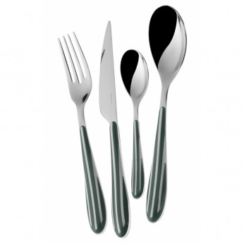 Bugatti Posate da tavola in acciaio set 24pz linea "Zebra"