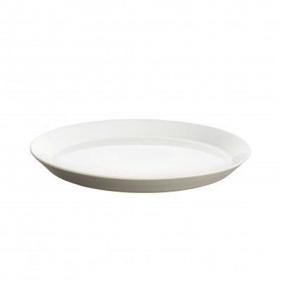  Alessi - Tonale - Set di 4 pezzi piatti piani in ceramica stoneware dalle linee moderne - Colore: Bianco - SKU: DC03/1LG 
