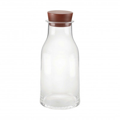  Alessi - Tonale - Caraffa in vetro cristallino con tappo in silicone - Colore: Trasparente - SKU: DC03/3100 