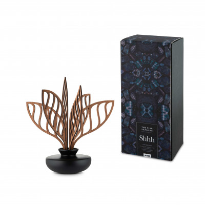  Alessi - Shhh - Diffusore a foglie per ambiente in porcellana foglie in mogano fragranza "Shhh" - SKU: MW645SB 