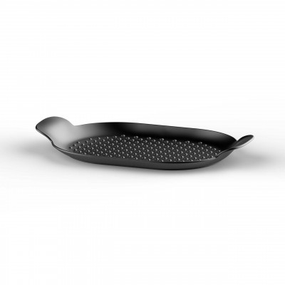  Alessi - Edo - Bistecchiera in ghisa con fondo in acciaio magnetico - Colore: Nero - SKU: PU304 