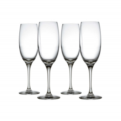  Alessi - Mami XL - Set di 4 bicchieri per spumanti e champagne in vetro cristallino - Colore: Trasparente - SKU: SG119/9S4 