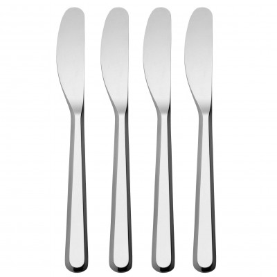  Alessi - Amici - Coltelli da tavola in acciaio Set 6 pezzi - Colore: Acciaio - SKU: BG02/3 