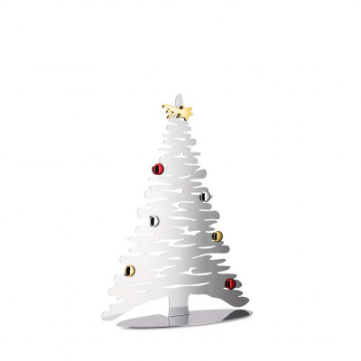 Alessi Decorazione natalizia in acciaio albero di natale piccolo "Bark for Christmas" Colore: Acciaio