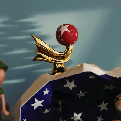  Alessi - Statuina in porcellana decorata a mano "Stella Cometa" - Colore: Oro - SKU: AGJ015 