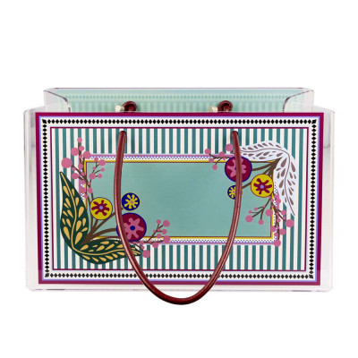 Vesta - Charlotte - Portariviste in plexiglass dal design moderno - Colore: Azzurro - SKU: 04249DAN