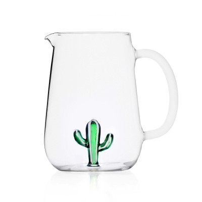  Ichendorf - Desert Plants - Brocca in vetro decorazione con cactus all'interno - SKU: 0935209 