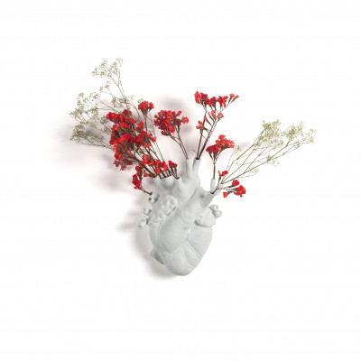 Seletti - Love in Bloom - Vaso in porcellana a forma di cuore - SKU: 09920