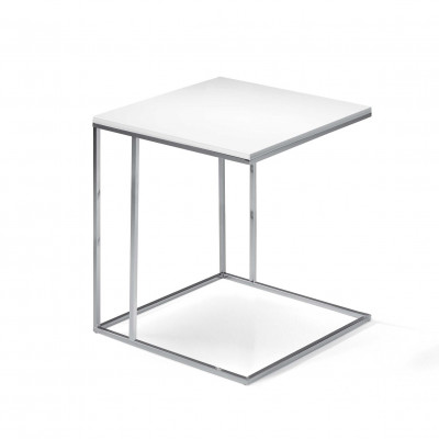 Pezzani Lamina Tavolino da salotto grande inlegno di design italiano Colore: Bianco Opaco