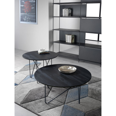 Pezzani - Shape - Tavolino da salotto con struttura in acciaio verniciato sablè - SKU: 0/231.L
