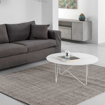 Pezzani - Shape - Tavolino da salotto ovale grande in acciaio sabbiato - SKU: 0/231