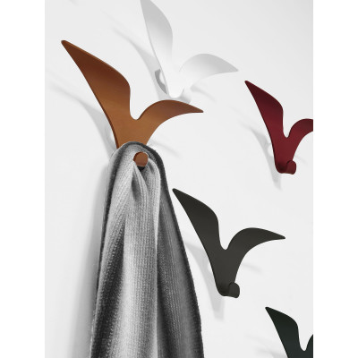  Pezzani - Jonathan - Appendiabiti da parete in acciaio verniciato sabbiato in stile moderno - SKU: 0/326 