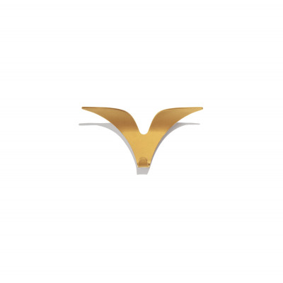 Pezzani - Jonathan - Appendiabiti da parete in acciaio verniciato sabbiato in stile moderno - Colore: Oro - SKU: 0/326#OS