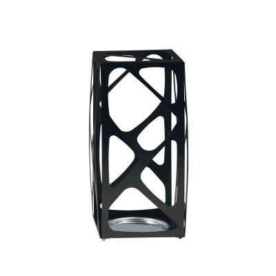 Pezzani Basket Portaombrelli in stile moderno in acciaio verniciato sabbiato Colore: Grigio Ardesia