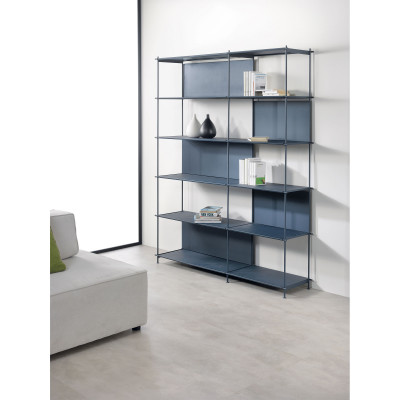 Pezzani - Musa - Libreria componibile moderna in acciaio con varie scaffalature a vista - SKU: 0/71.COMP-21