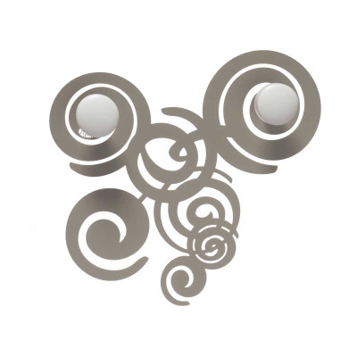  Arti e Mestieri - Arabesque - Ganci da parete in metallo con struttura a riccioli dalle linee moderne - SKU: 0GA3619 