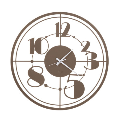 Arti e Mestieri - Teo - Orologio da parete rotondo in stile rétro - Colore: Bronzo - SKU: 0OR3479C20