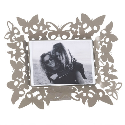 Arti e Mestieri - Farfalloso - Portafoto di design orizzontale - Colore: Sabbia - Foto 17x13 - SKU: 0PF3916C68