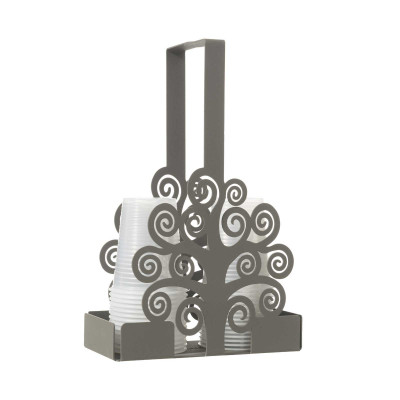  Arti e Mestieri - Albero della Vita - Portabicchieri per bicchieri di plastica dal design moderno in metallo - SKU: 0VA3644 