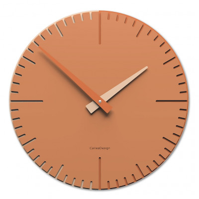 CalleaDesign - Exacto - Orologio da parete rotondo in legno dal design moderno - Colore: Abbronzato - SKU: 10-025-23