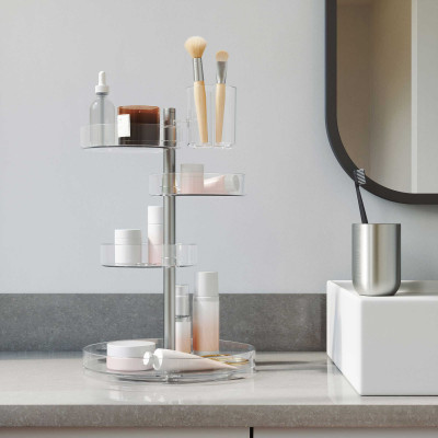 Umbra - Porta cosmetici da bagno multiripiano - Colore: Trasparente - SKU: 1015097-239