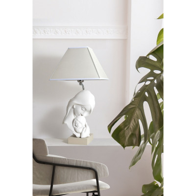  Bongelli Preziosi - Lampada da tavolo moderna con scultura "Abbraccio Materno" - 1 Lampadina E27 60W - SKU: ME1931 