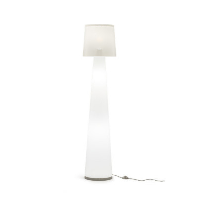 Emporium - Diva - Piantana alta con base in metallo e diffusore in PVC con 3 luci - Colore: Bianco - 3 Lampadine E27 70W - IP20 - SKU: E120176008