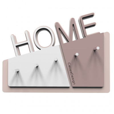 CalleaDesign Home Portachiavi magnetico da parete in legno Colore: Grigio Prugna