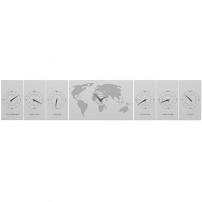 CalleaDesign - Cosmo - Orologio da parete orizzontale - Colore: Bianco - SKU: 12-001-1
